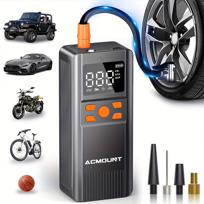 Fast 150PSI Cordless Tire Inflator with LED  USB Charging